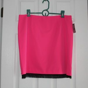 Hot Pink Mid Length Skirt